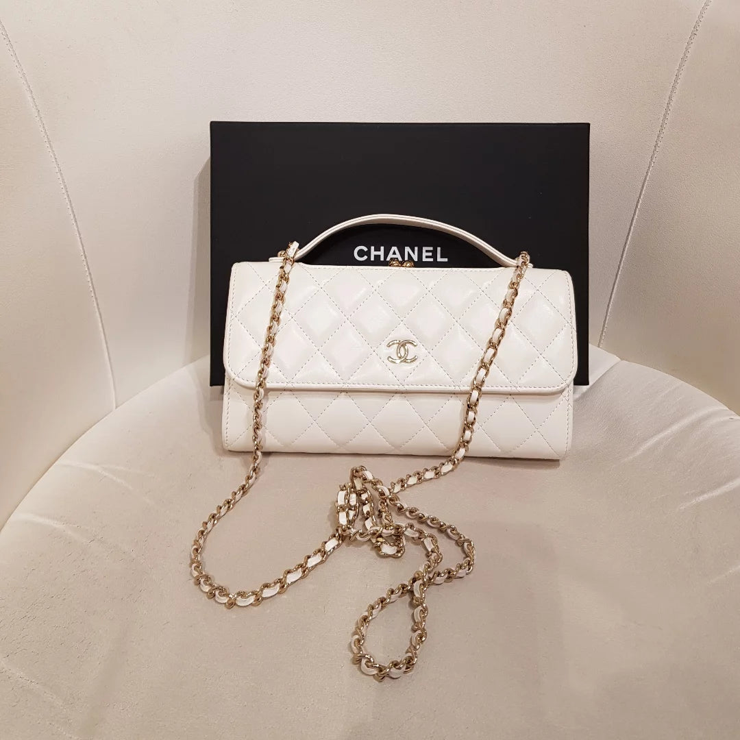 Chanel Wallet on Chain (WOC) Pelle Trapuntata Bianca