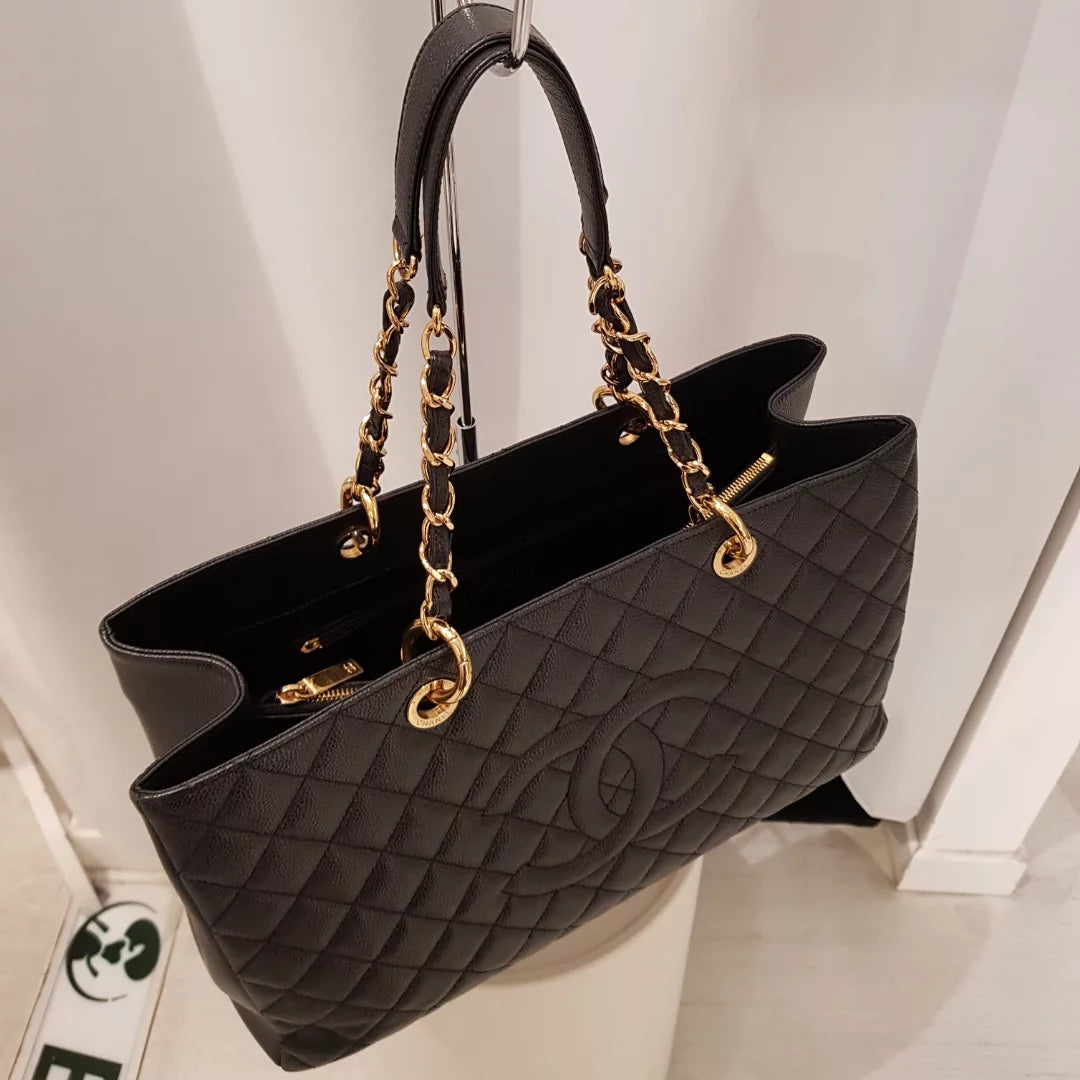 Chanel Grand Shopping Tote (GST) Pelle Caviar Nera